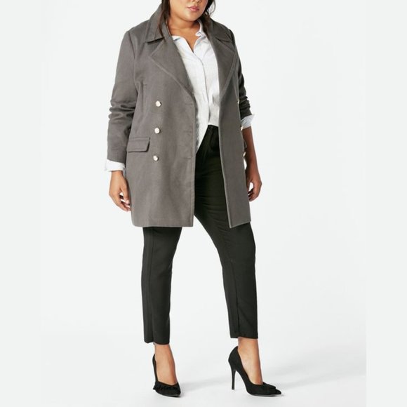 Naval Style Pea Coat - XXL / 18 -  NWOT - Picture 2 of 13